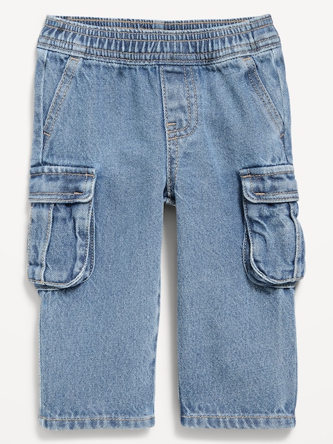 Baggy Barrel-Leg Cargo Jeans for Baby