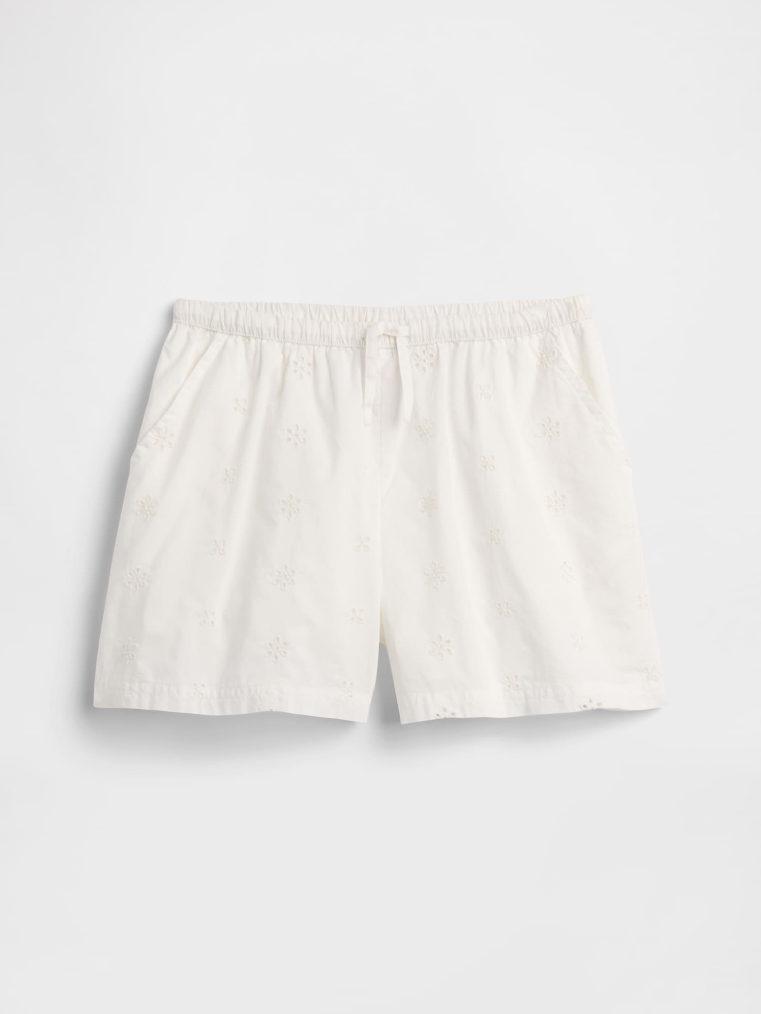 Kids Relaxed Pull-On Eyelet Shorts