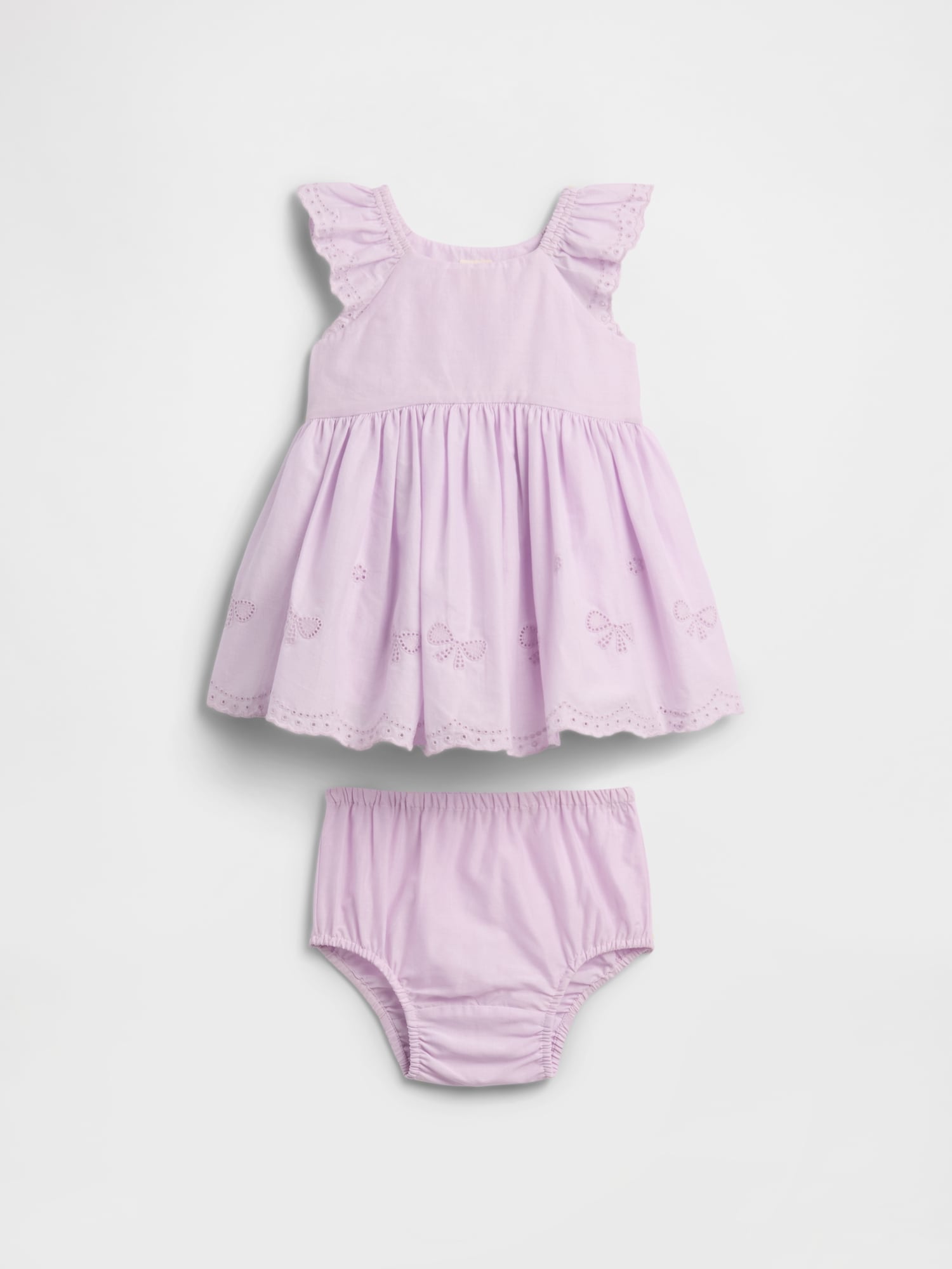 Baby Eyelet Two-Piece Dress Set