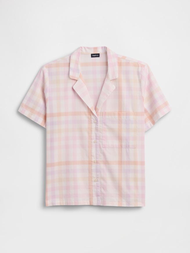 ポプリン パジャマシャツ-3