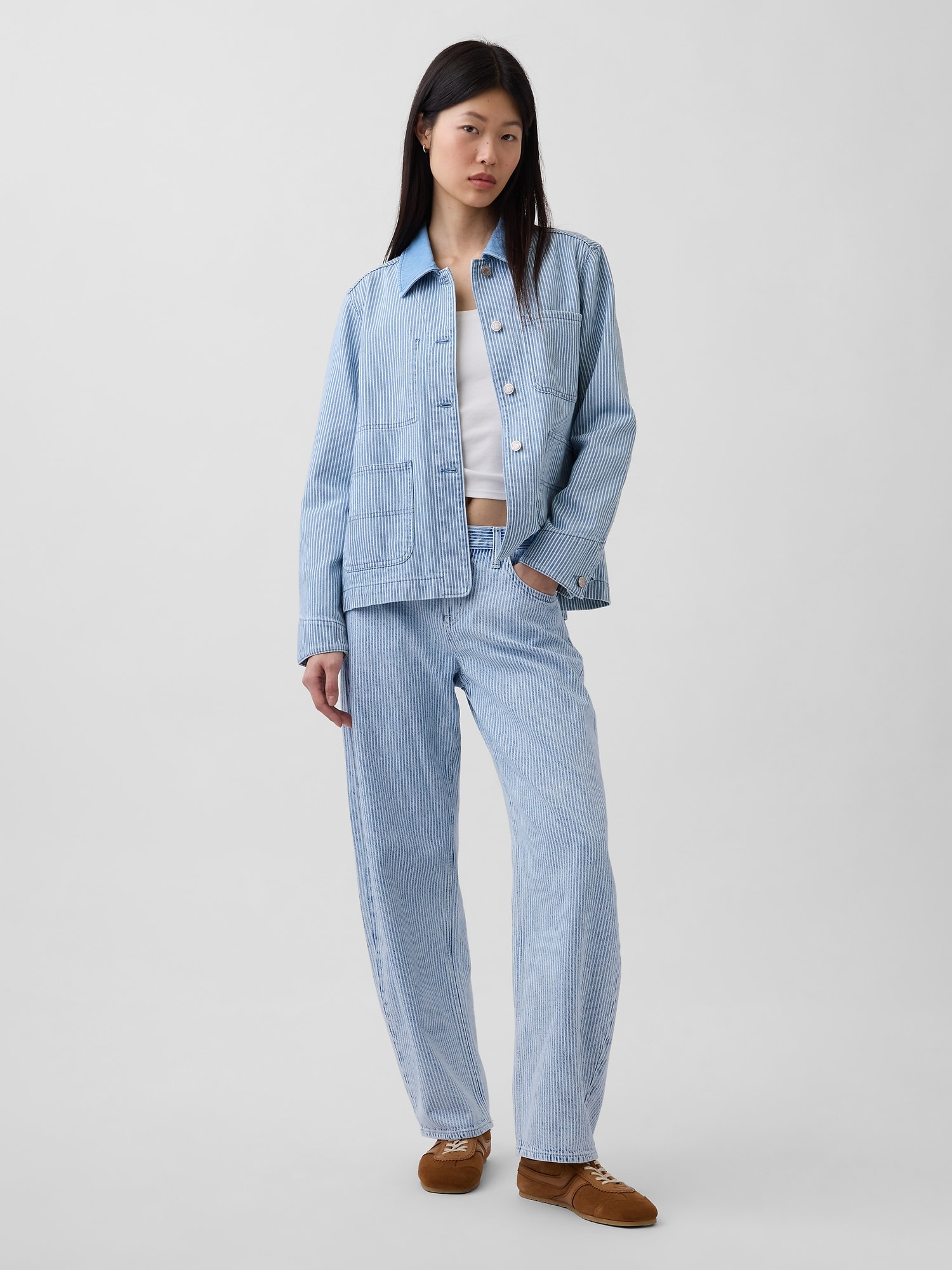 ローライズ ウルトラソフト バレルデニム-0