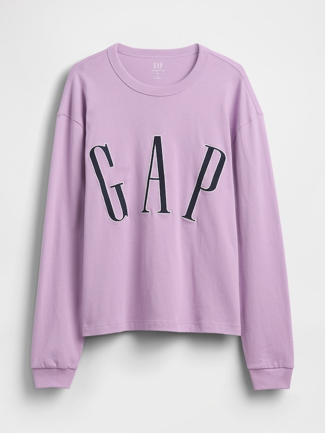 オーバーサイズ GAPロゴ クロップドTシャツ-4