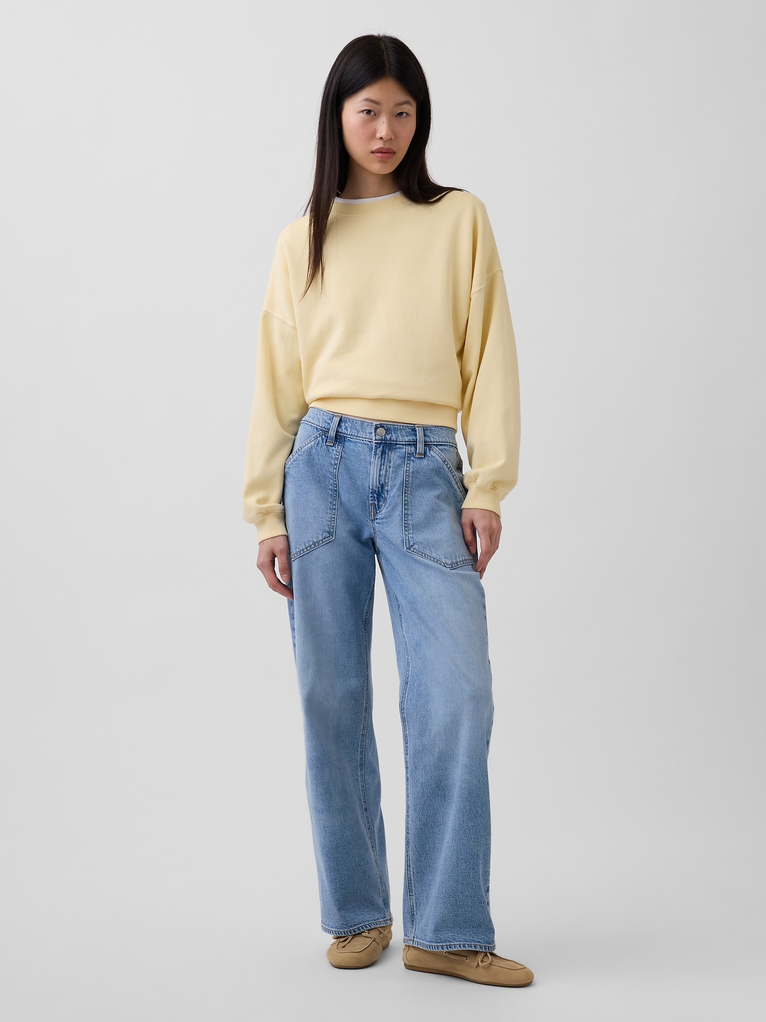 Low Rise '90s Loose Jeans
