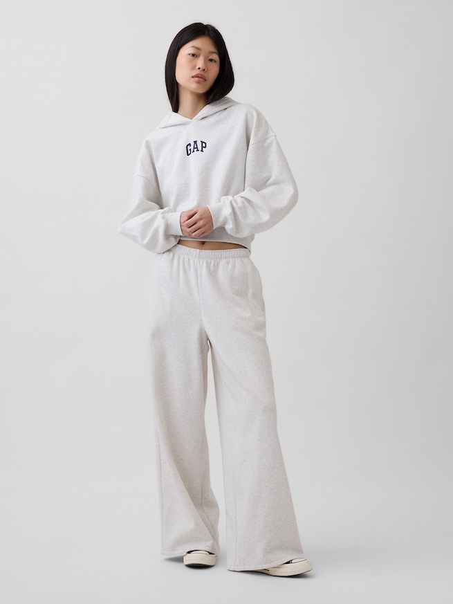 ヴィンテージソフト オーバーサイズ クロップド GAPロゴパーカー-3
