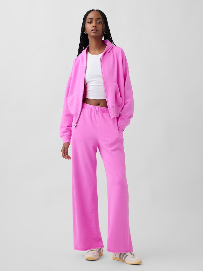 ヴィンテージソフト フレンチテリー ジップアップパーカー-3