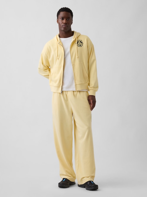 ヴィンテージソフト フレンチテリー GAPロゴ バギースウェットパンツ