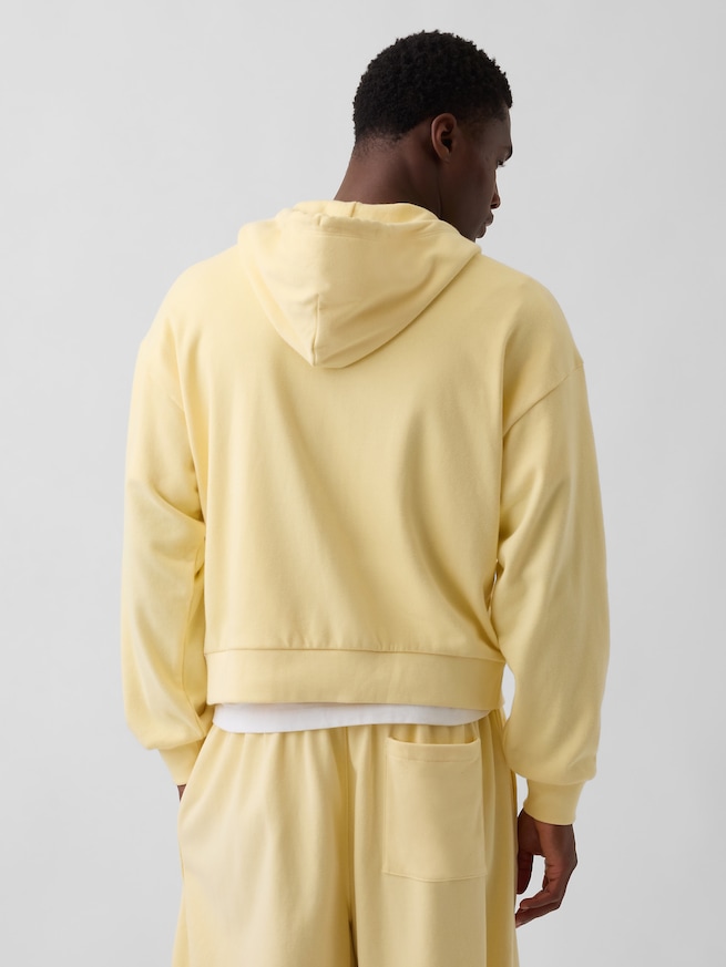 ヴィンテージソフト フレンチテリー GAPロゴ ダブルジップパーカー-2