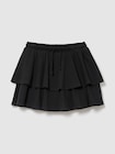 イージーウエスト ティアード ミニスカート・スコート (キッズ)-0