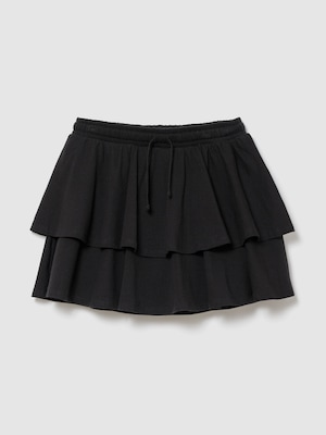 イージーウエスト ティアード ミニスカート・スコート (キッズ)