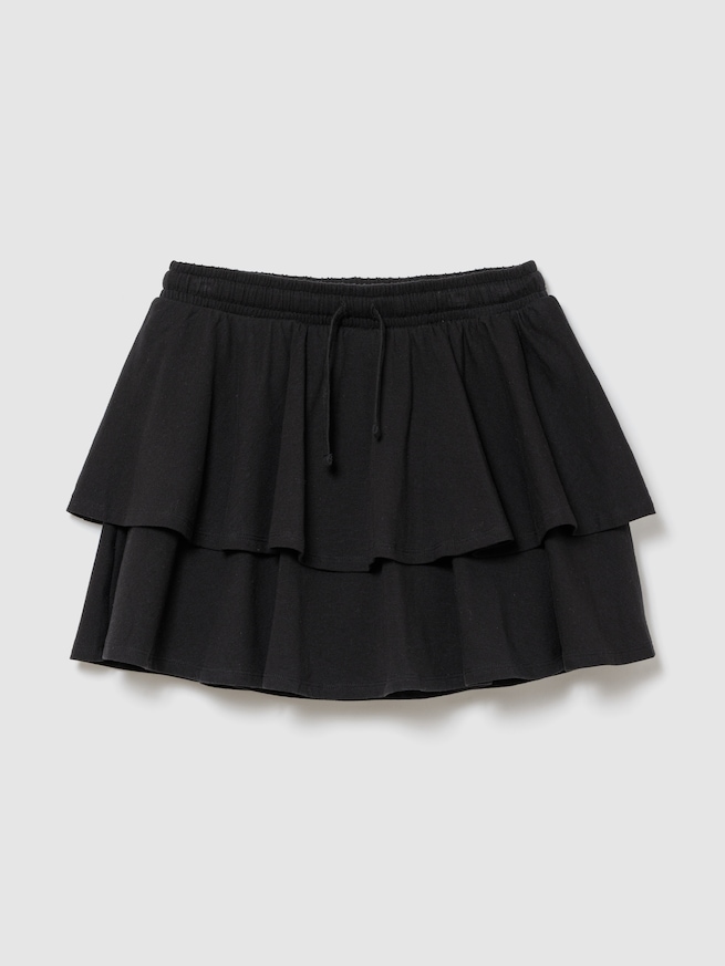 イージーウエスト ティアード ミニスカート・スコート (キッズ)-0