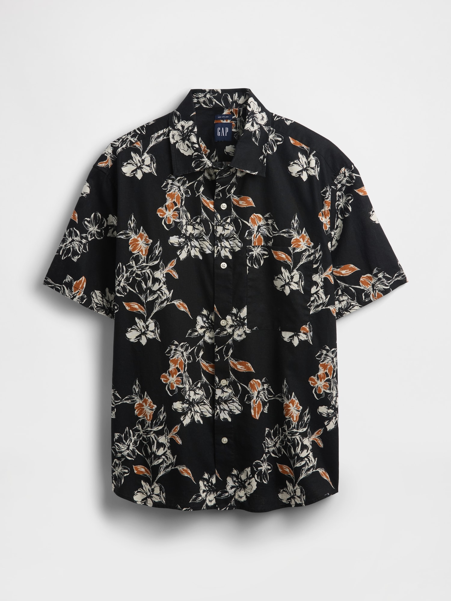 テクスチャー コットンリネンシャツ-4