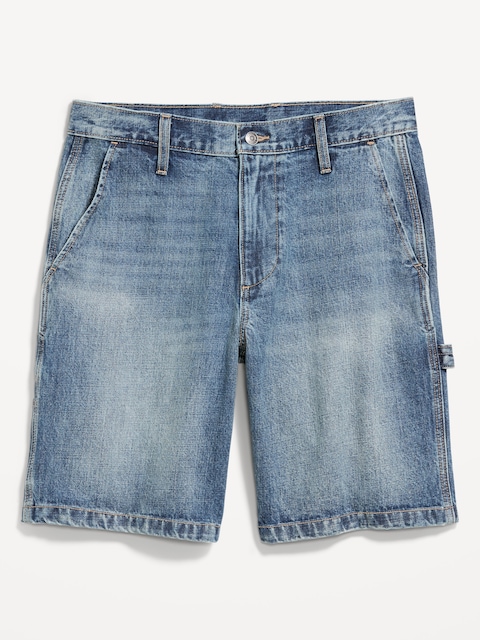 SHORT TECH COUPE MENUISIER GÉNÉREUSE EN DENIM, ENTREJAMBE DE 25 CM