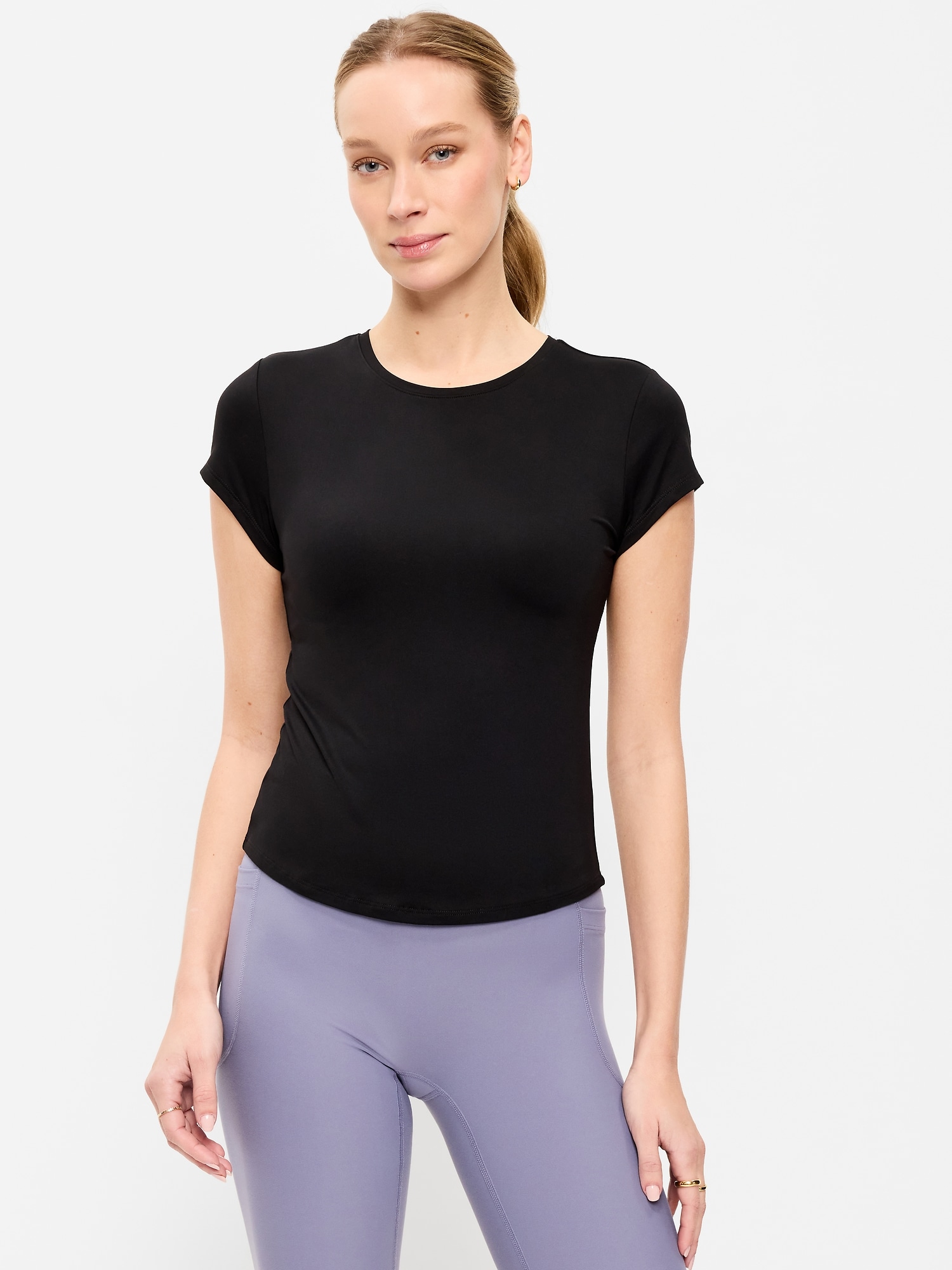 HAUT COUCHE DE BASE À MANCHES COURTES STUDIOSMOOTH