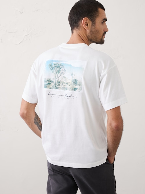BR ファクトリー ポケット グラフィックTシャツ