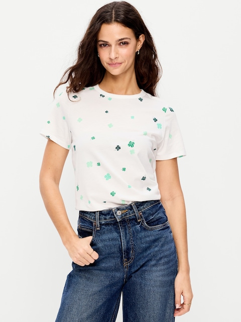 EveryWear Crew-Neck Printed T-Shirt