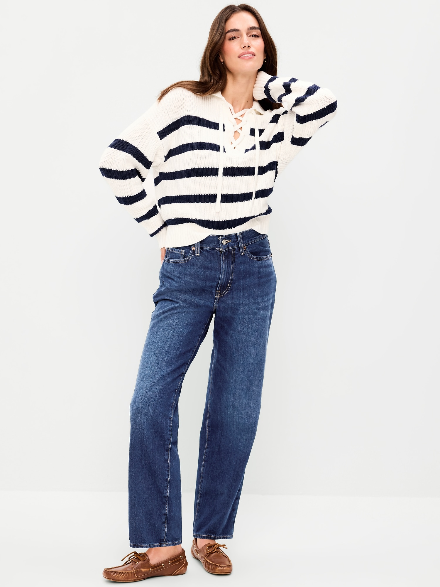High-Waisted OG Loose Rigid Jeans