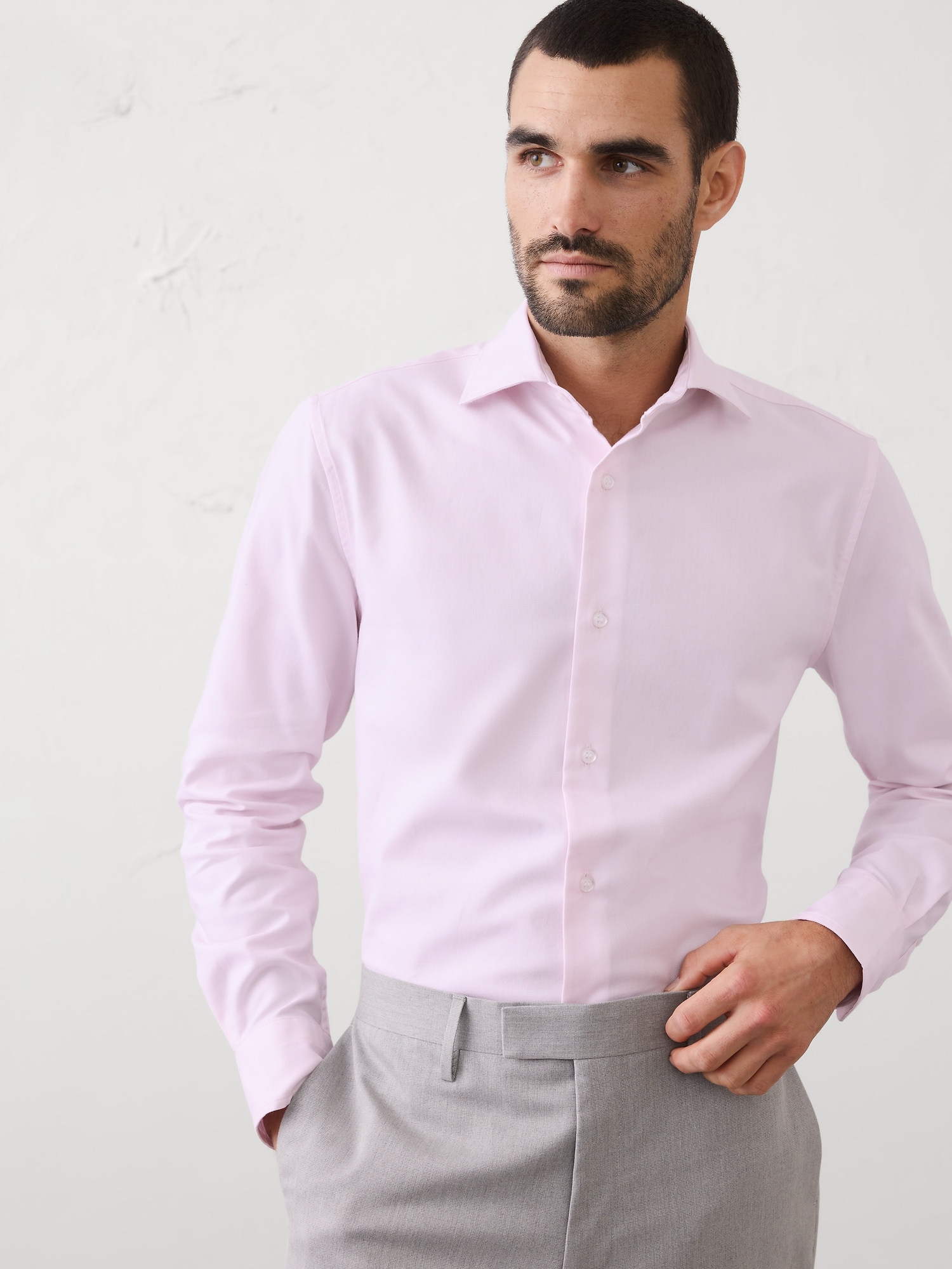 Slim-Fit Dobby Dress Shirt