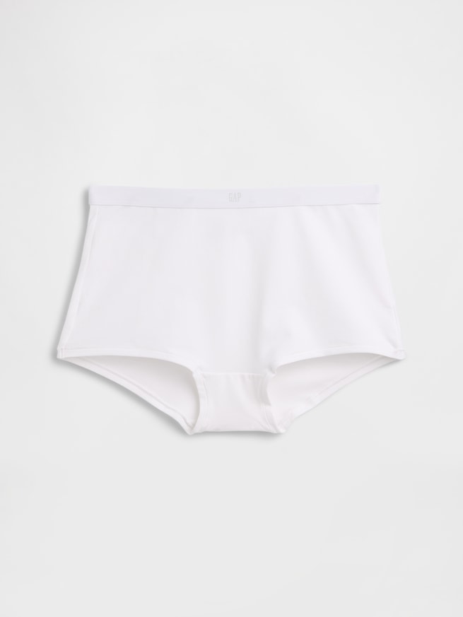 オーガニックコットン ストレッチ ハイライズ ボーイレングスショーツ-3