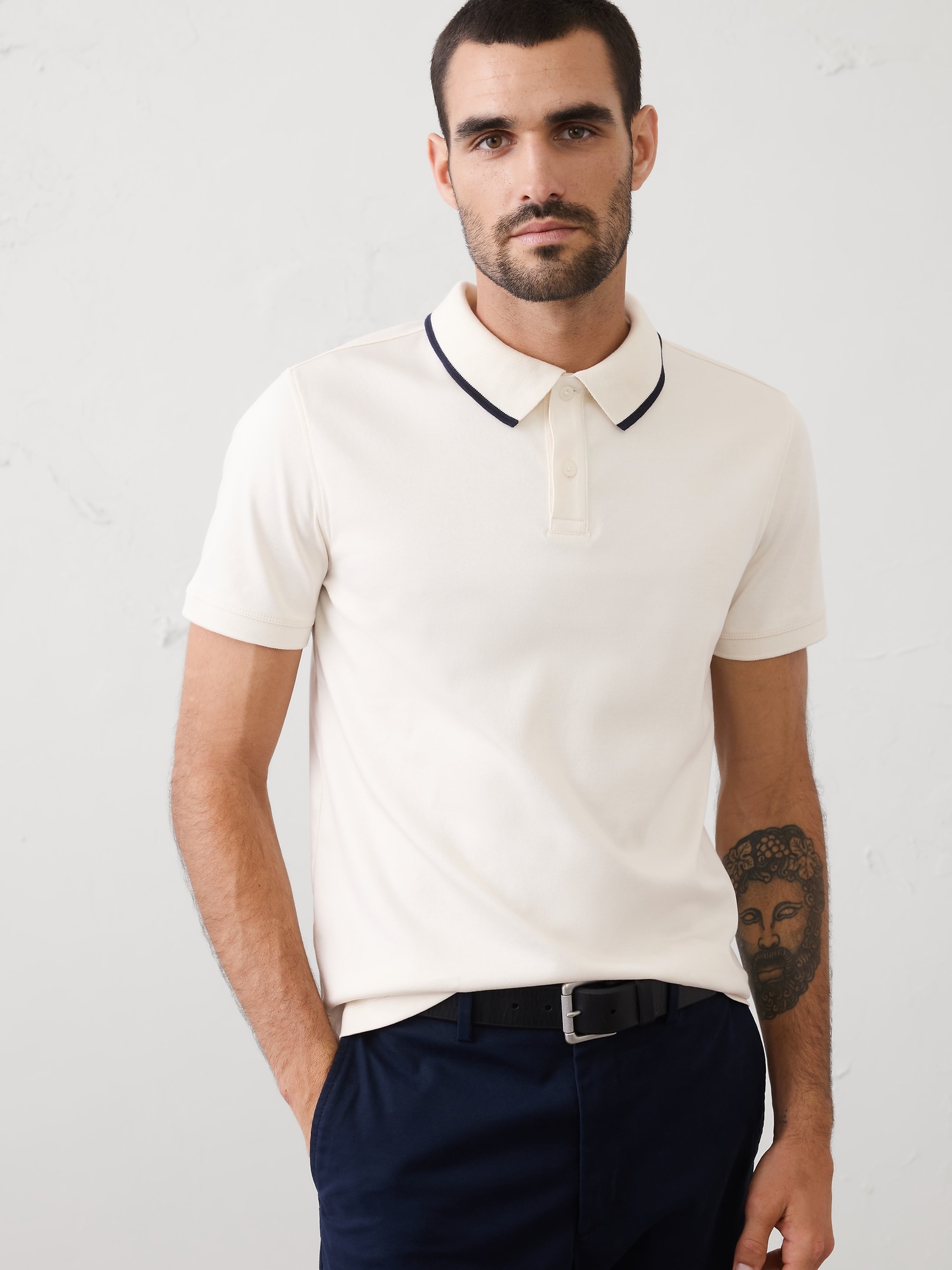 Slim-Fit Luxe Touch Tipped Polo