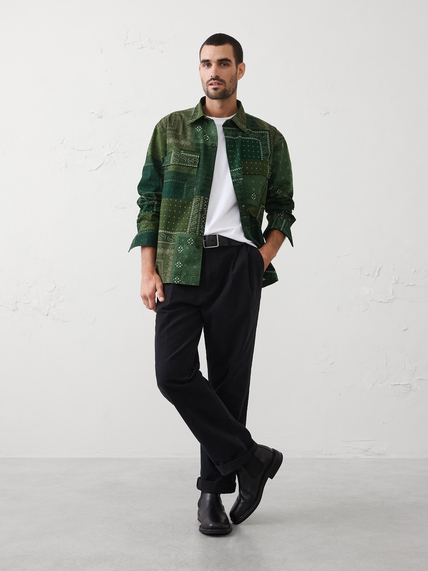 Relaxed-Fit Surplus Overshirt