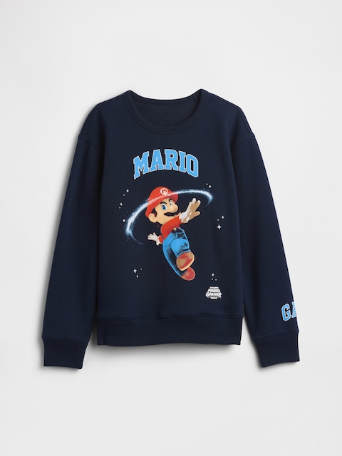 GapKids Super Mario Relaxed Graphic Sweatshirt