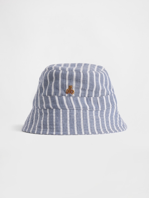 Baby Cotton Gauze Stripe Bucket Hat