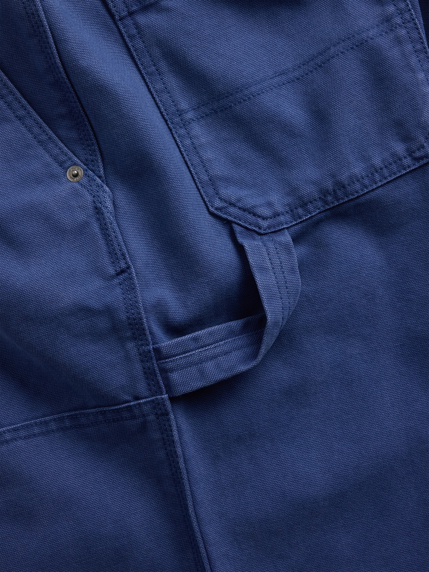 '90s ルーズフィット キャンバス ダブルニー カーペンターパンツ-4