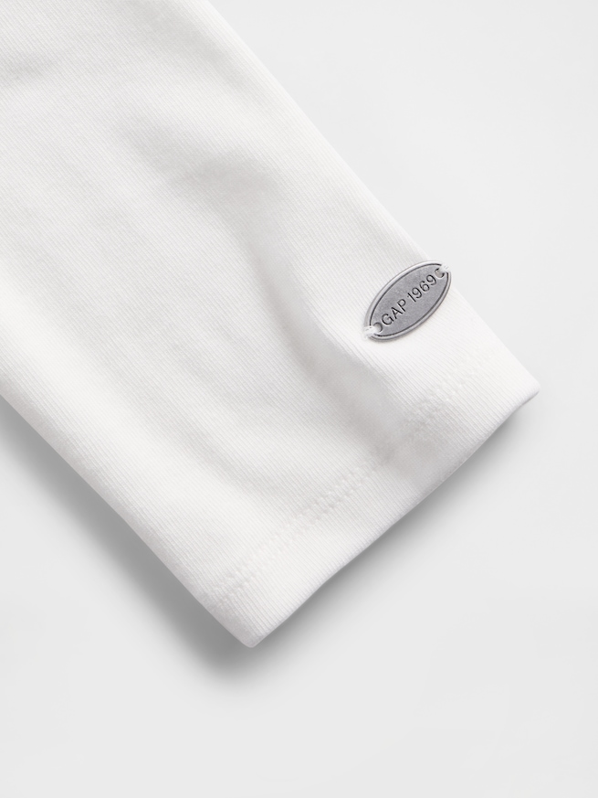 モダン バックタイ Tシャツ-4