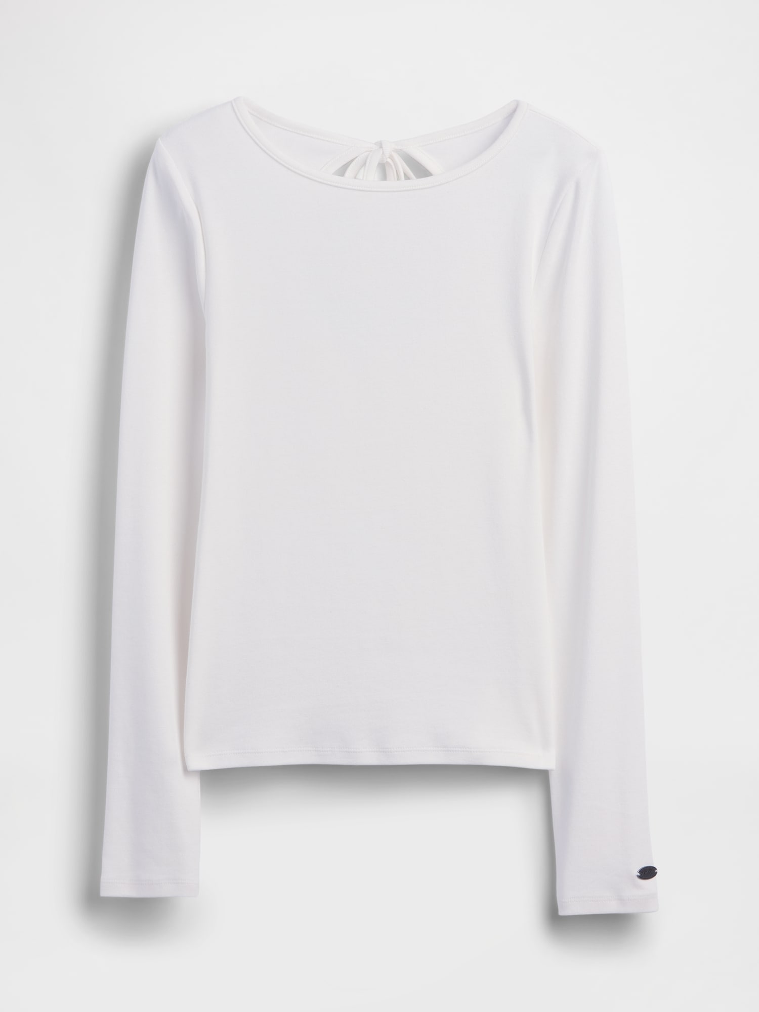 モダン バックタイ Tシャツ-5