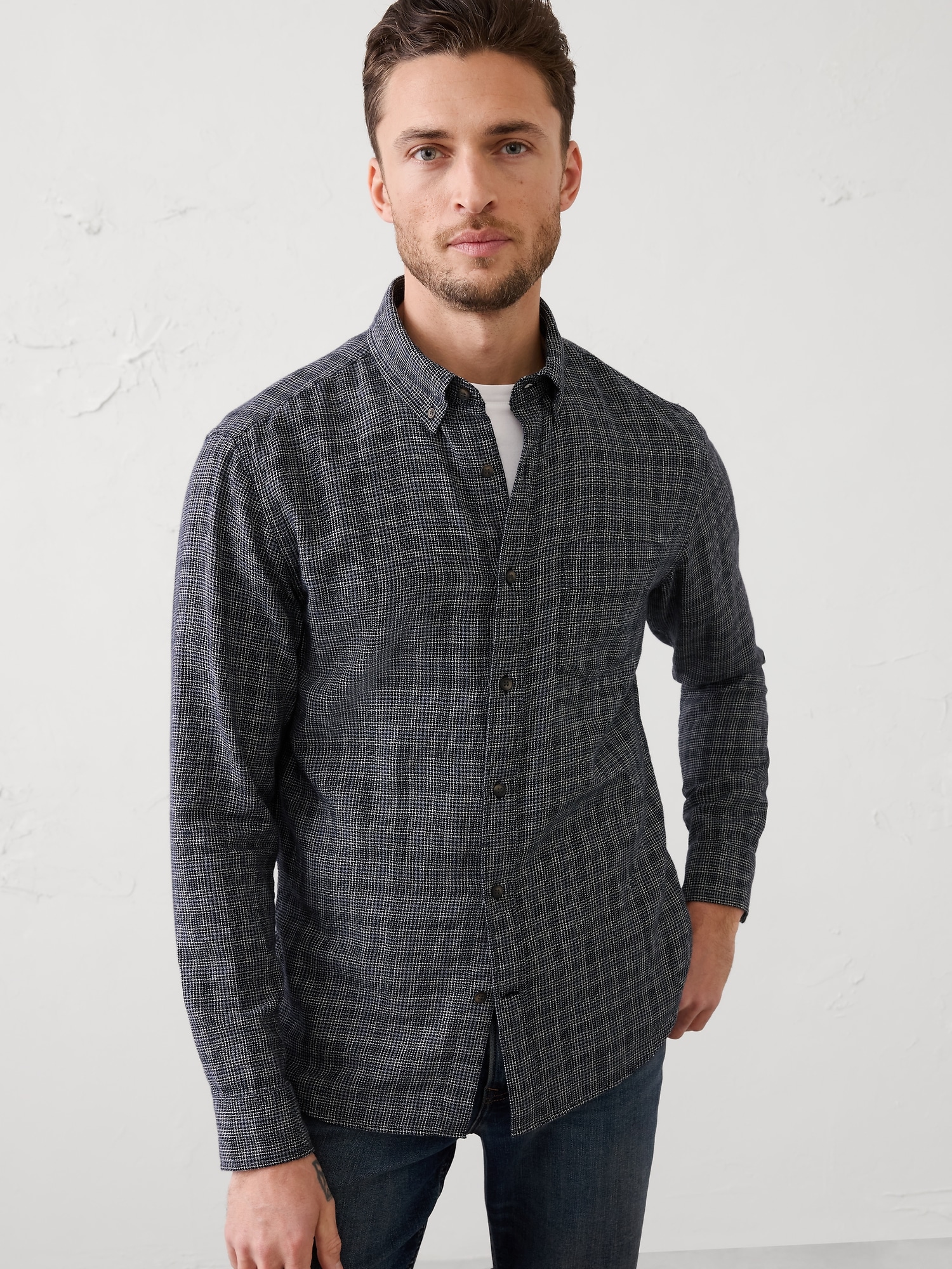 Slim-Fit Textured Shirt