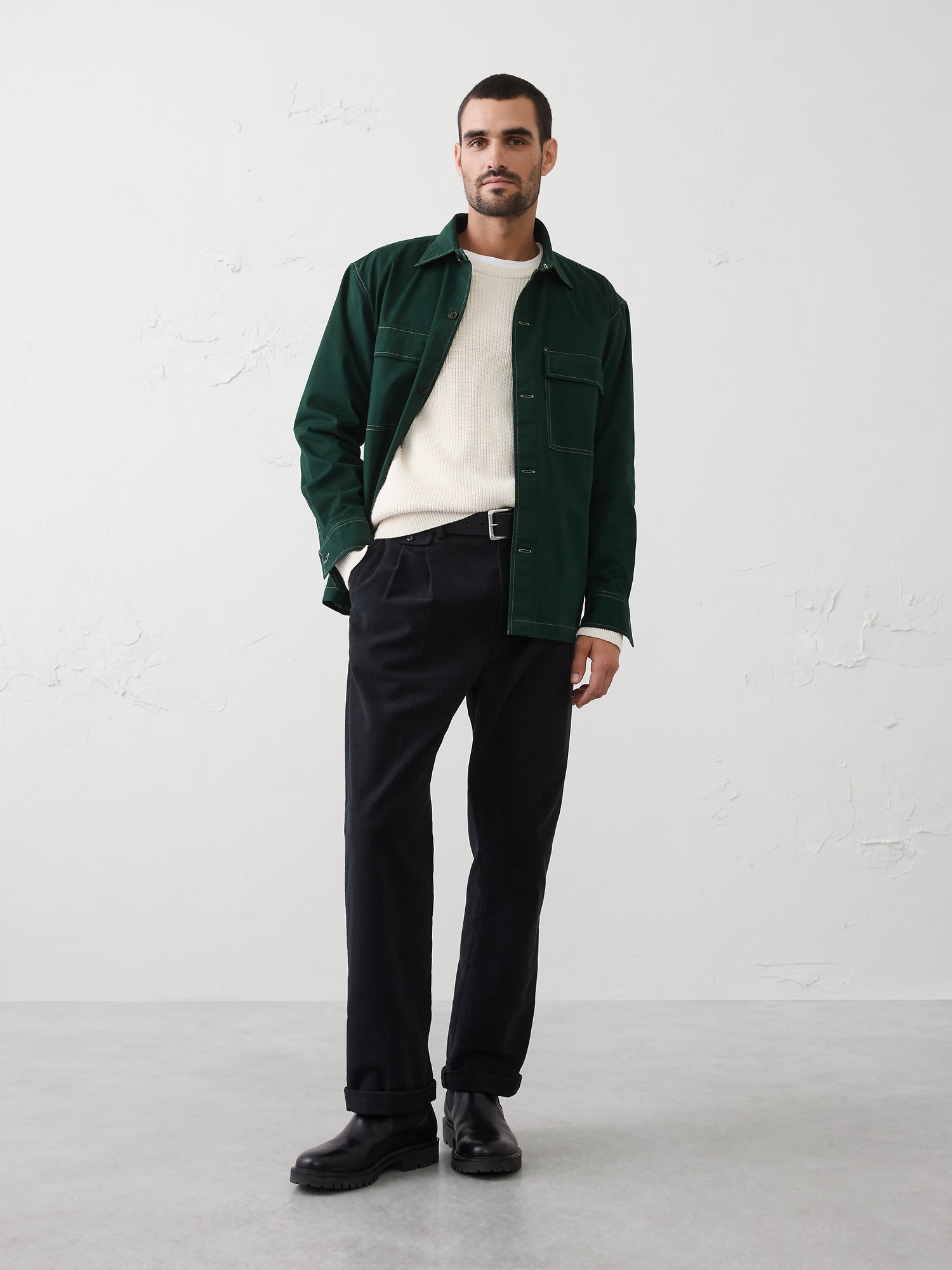 Relaxed-Fit Surplus Overshirt