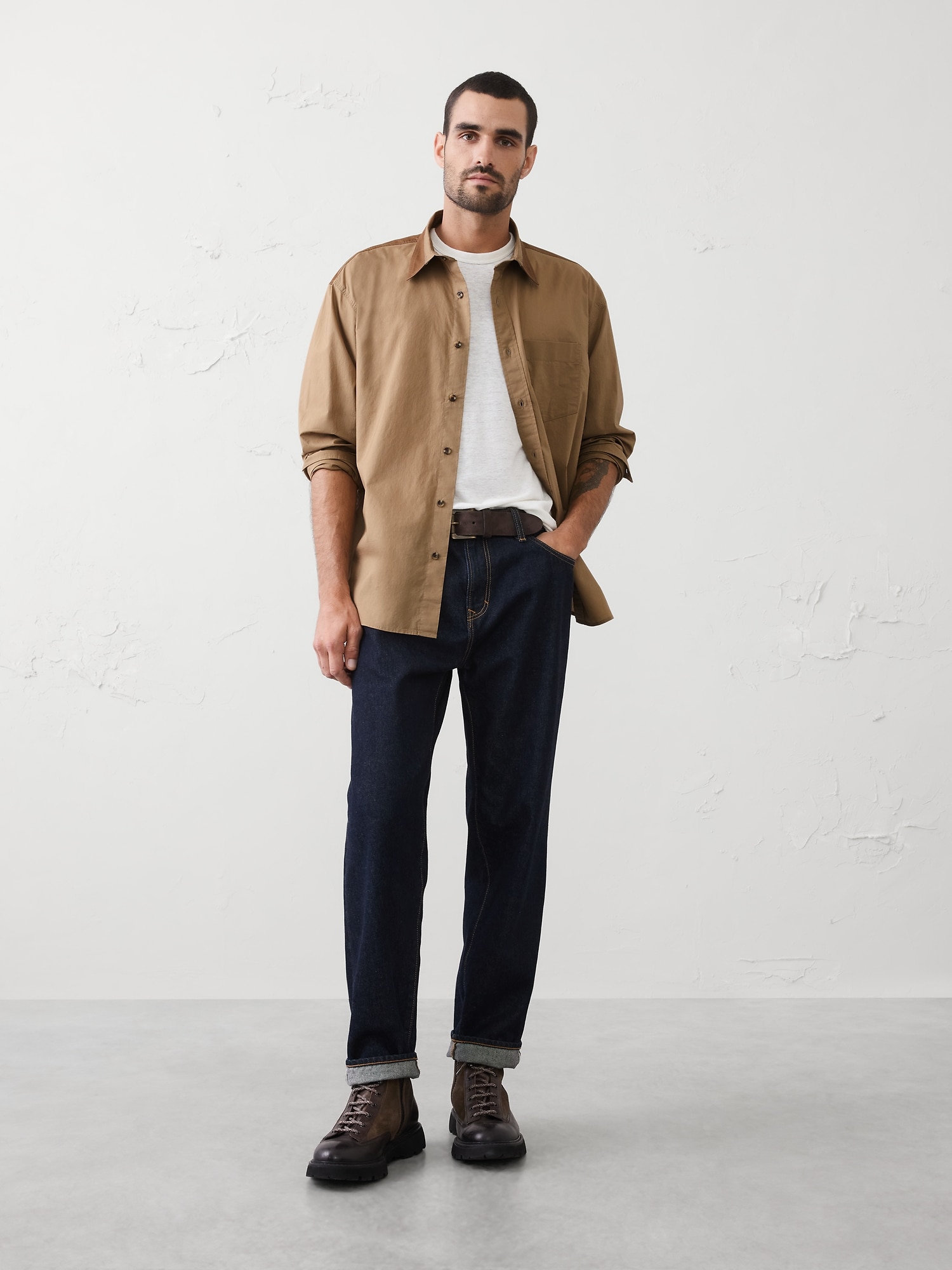 Relaxed-Fit Patchwork Shirt