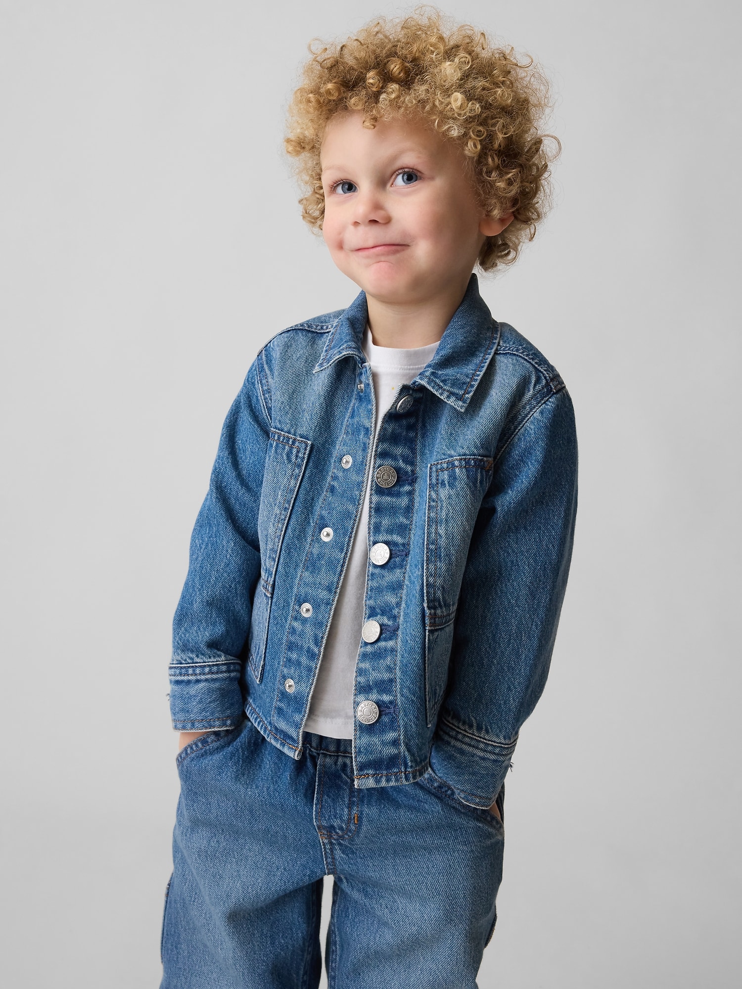 VESTE DE TRAVAIL EN DENIM POUR BÉBÉ ET TOUT-PETIT