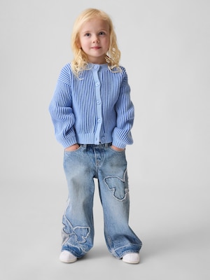 バタフライ プルオン バギーデニム (幼児・ベビー)