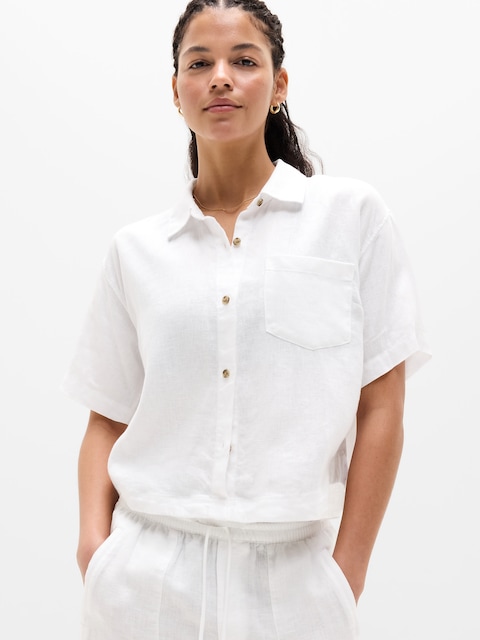Retreat Linen Short Sleeve Shirt