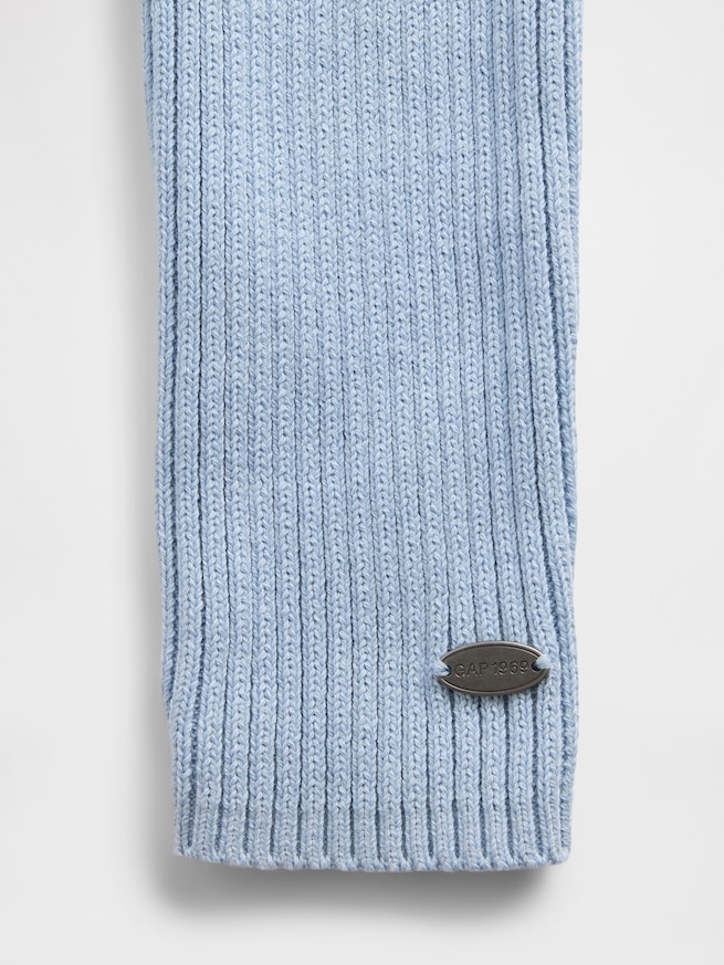 コットン100% リラックスフィット リブ ボレロセーター-4