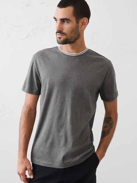 T-SHIRT RAS DU COU COUPE ÉTROITE LUXE ULTRA-DOUX