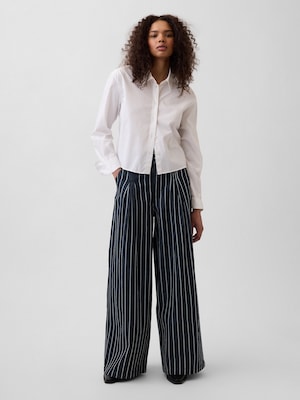 Gap &times; HFR スーパーハイライズ ストライプ デニムトラウザー by LaTouch&eacute;