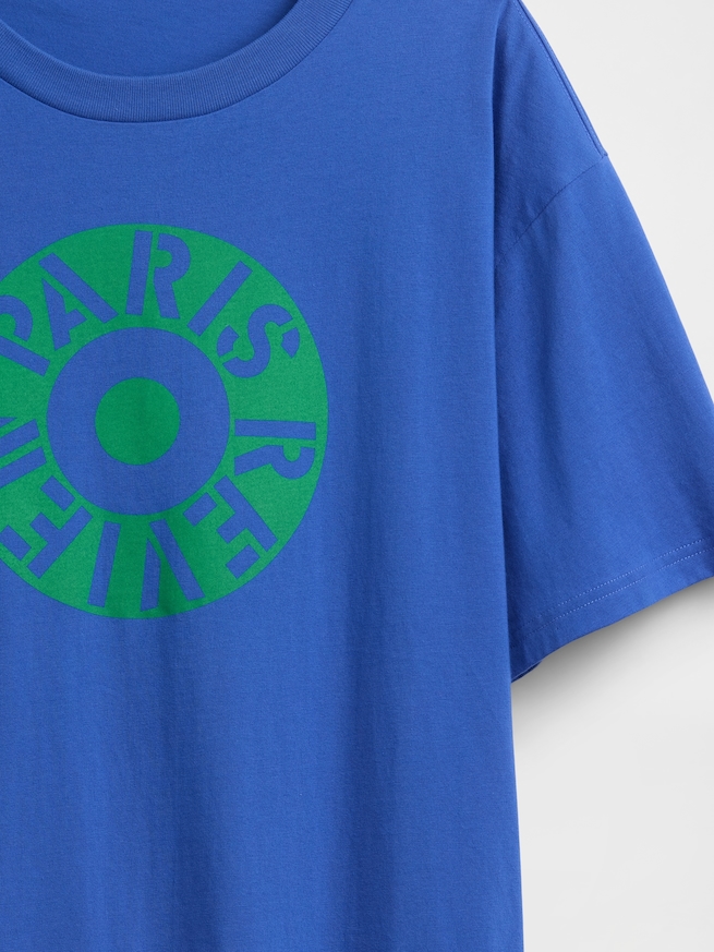 ロバート・インディアナ オーバーサイズ グラフィックTシャツ-5