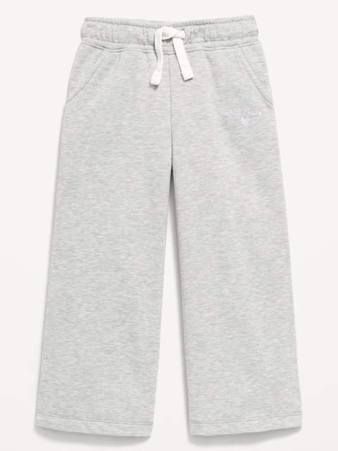PANTALON EN COTON OUATÉ À LOGO IMPRIMÉ POUR TOUTE-PETITE