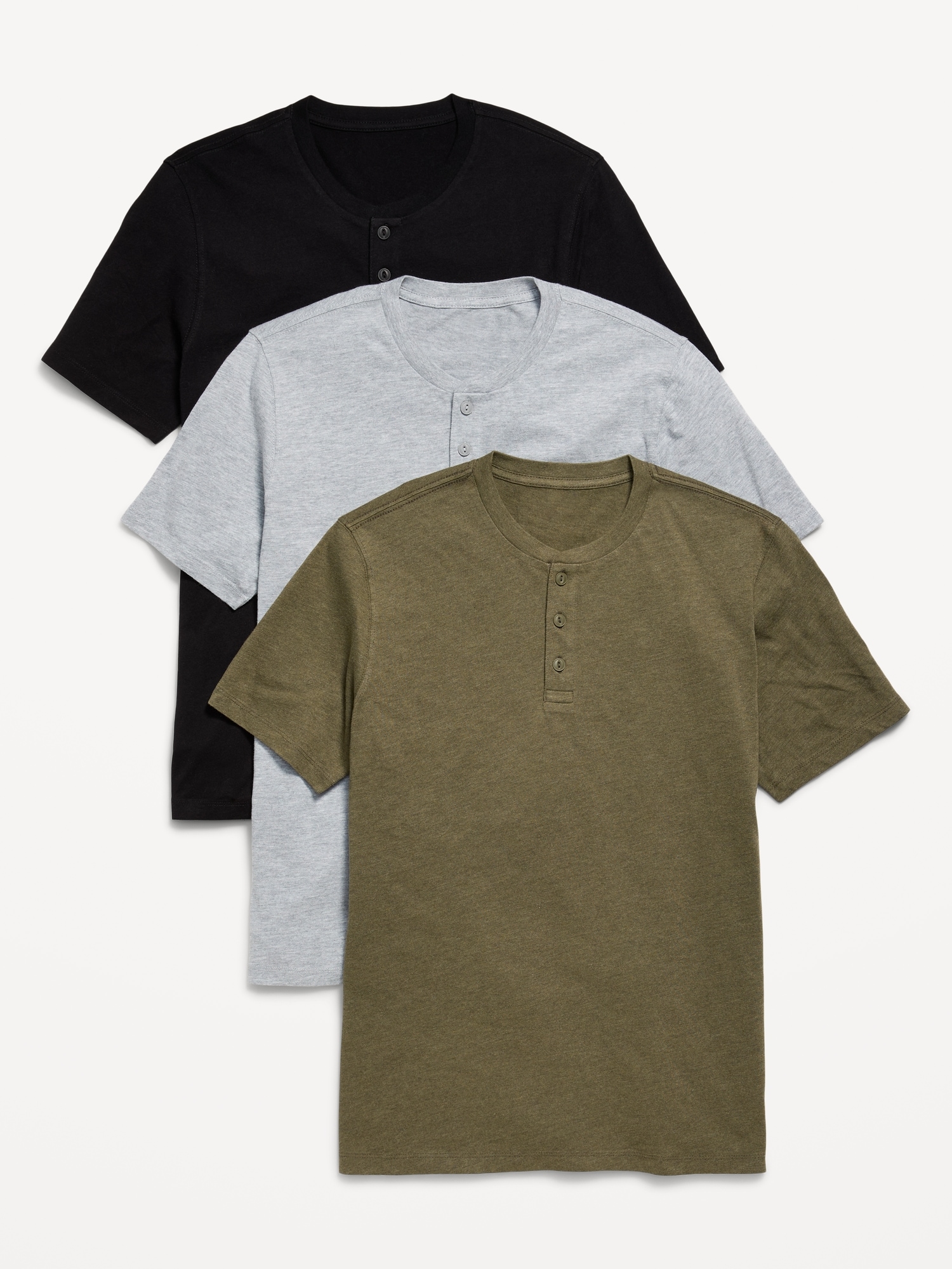 3-Pack Henley T-Shirt