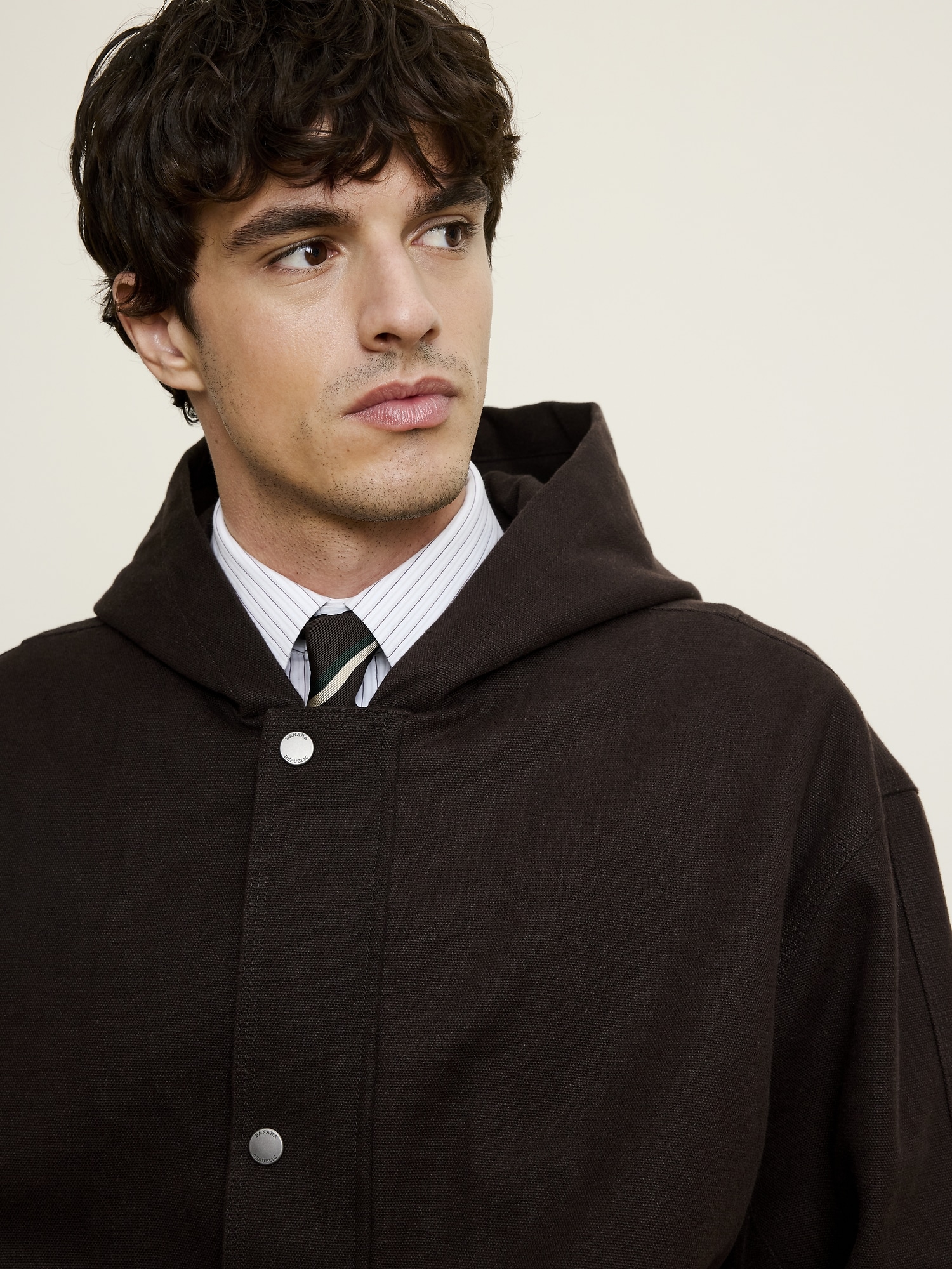 ヘンプ コットン キャンバス インサレーション ボンバー ジャケット-7