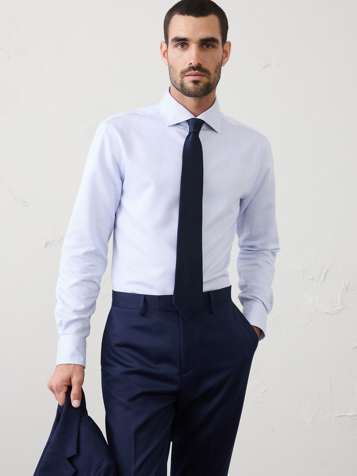 Slim-Fit Dobby Dress Shirt