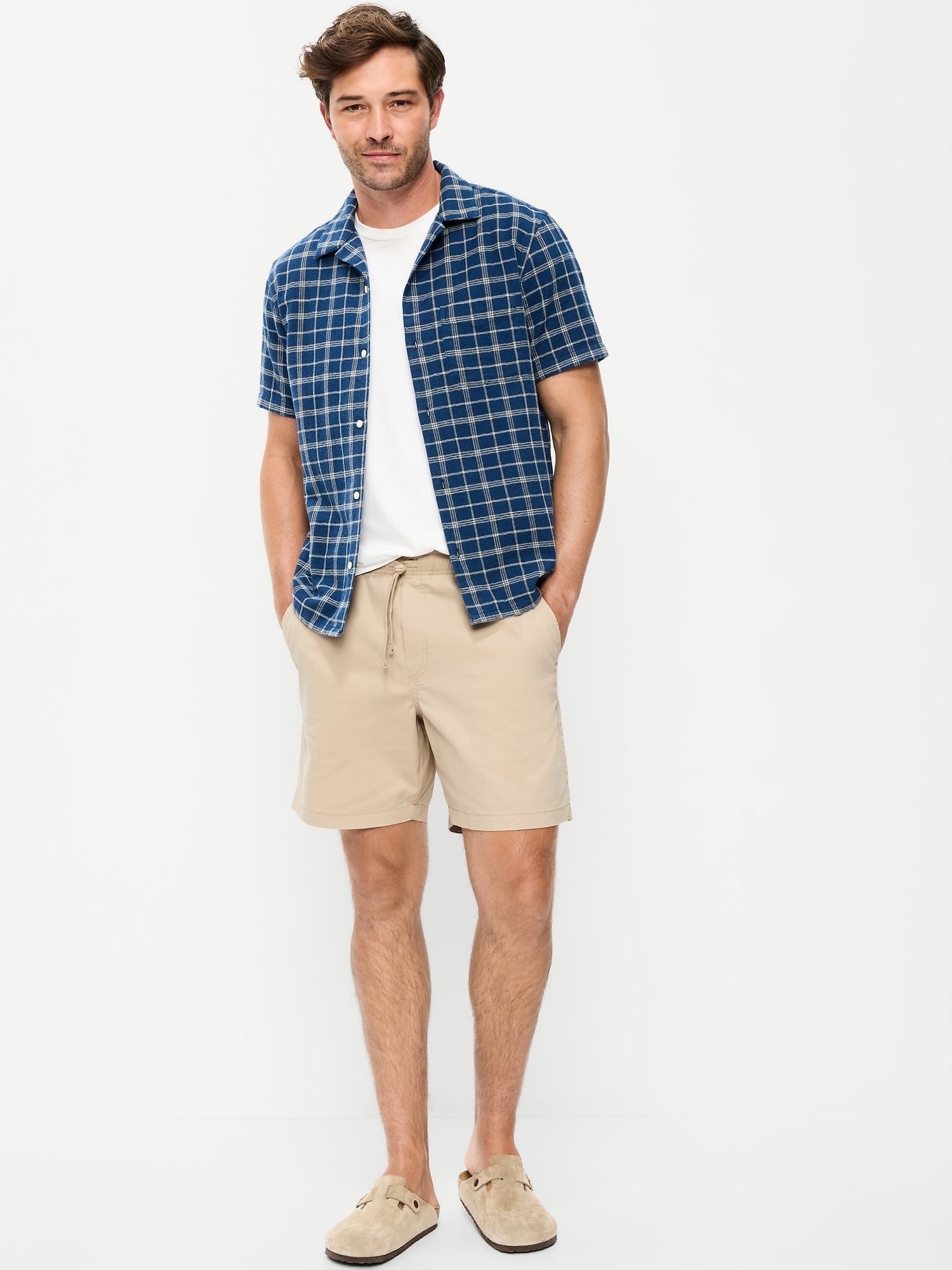 Twill Jogger Shorts -- 7-inch inseam