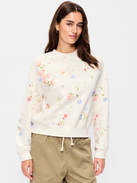 Vintage Crew-Neck Logo-Graphic Sweatshirt