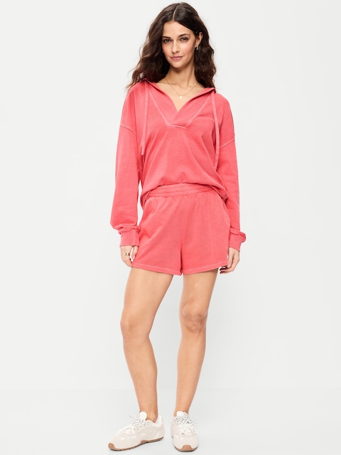 Extra High-Waisted Sweat Shorts -- 5-inch inseam