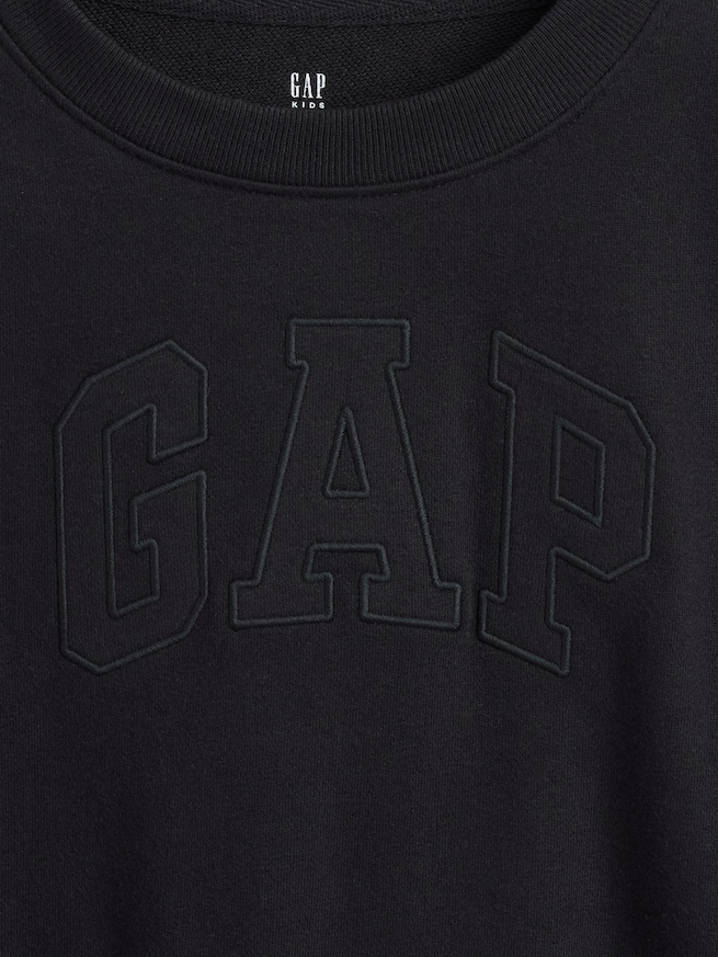 ヴィンテージソフト フレンチテリー クロップド GAPロゴ スウェットシャツ (キッズ)-3