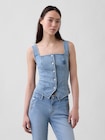 デニム コルセット トップス-0