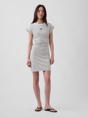 ミニGAPロゴ ルーシュ Tシャツワンピース