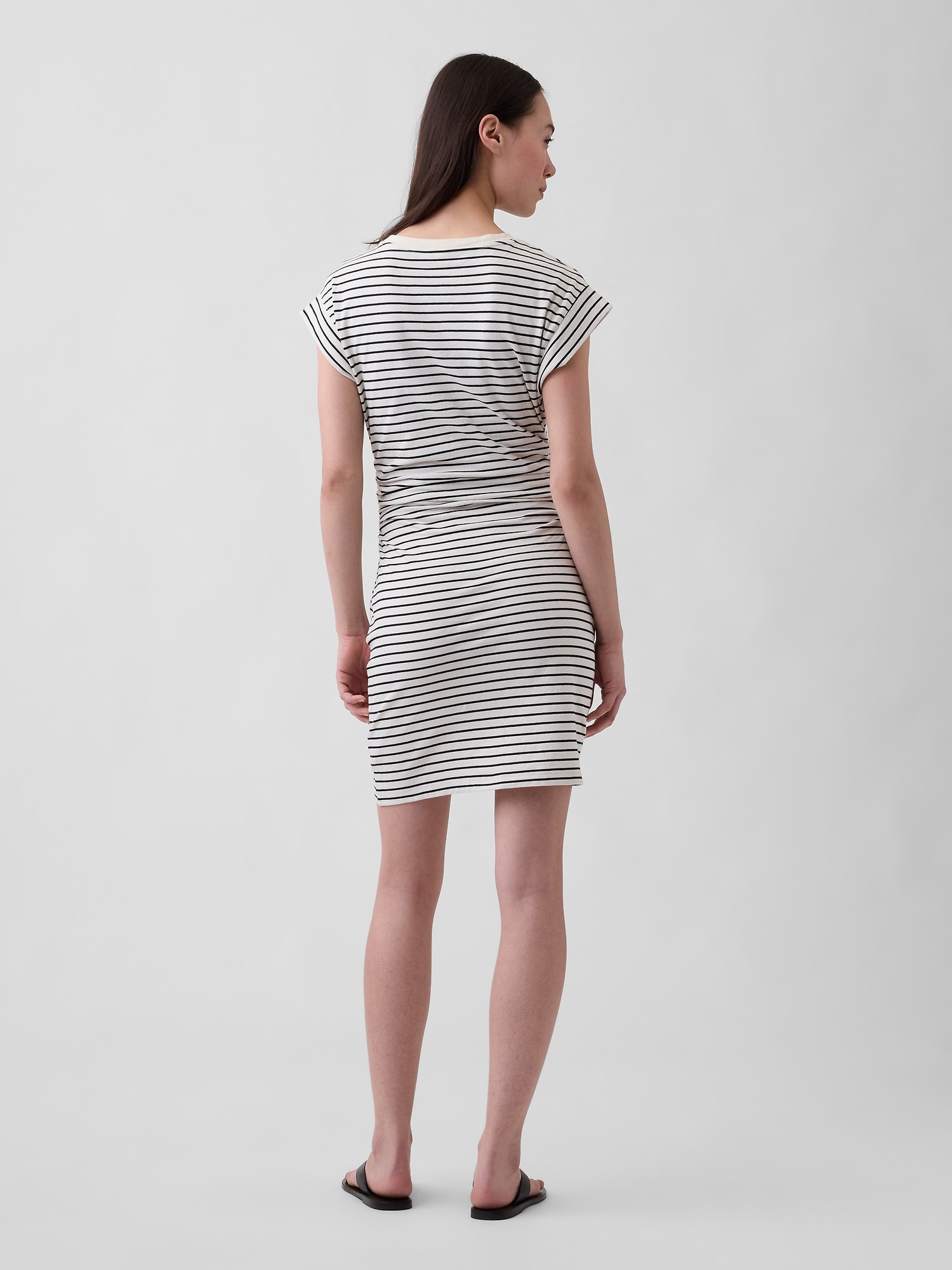 ミニGAPロゴ ルーシュ Tシャツワンピース-1